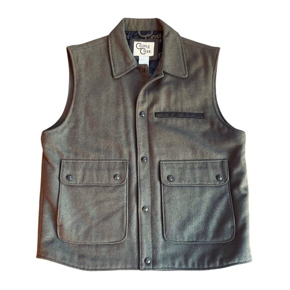 Cripple Creek Other - Cripple Creek Men's XL Concealed Carry Wool Melton Vest  Gray Cowboy Yellowstone